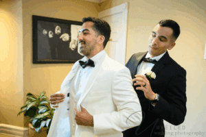 A man ready for wedding in bride gatup