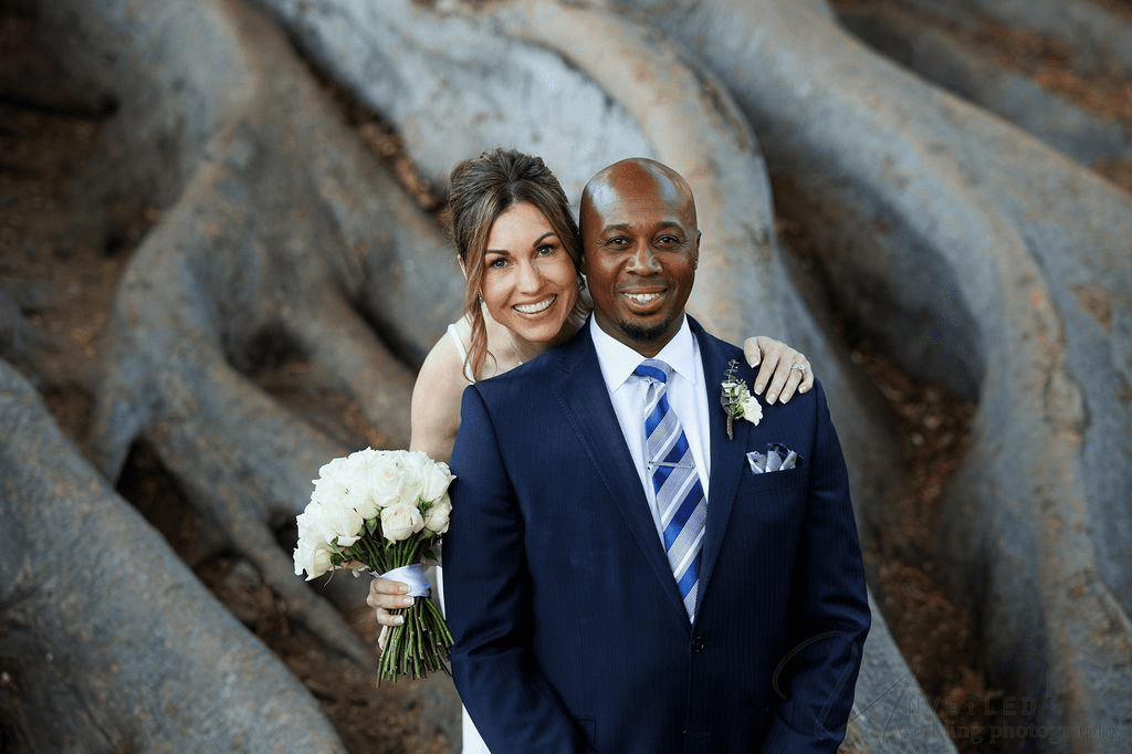 Image of  a newly married couple