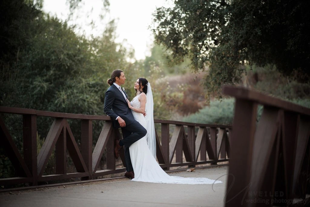 Fallbrook Wedding Photographer capturing romantic outdoor couple at rustic venue
