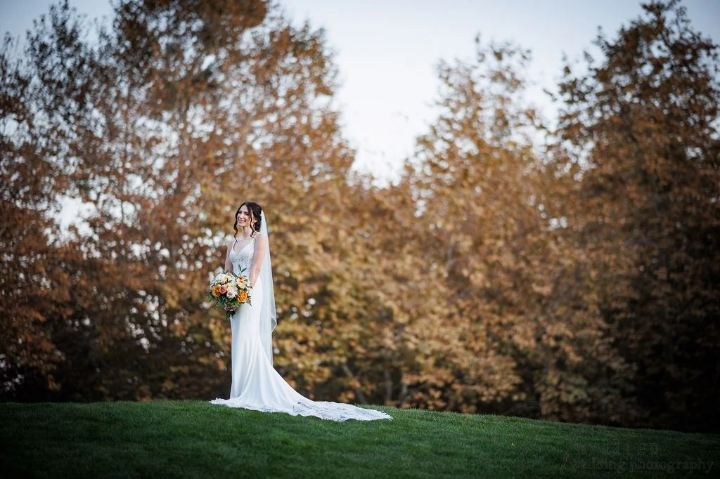 Romantic wedding couple portrait in Fallbrook with natural light and scenic backdrop
