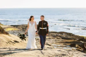 A gorgeous seaside view from popular San Diego beach wedding venues.