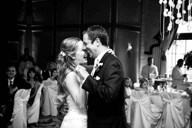 Black and white first dance photo capturing Wedding Photography Trends 2027.